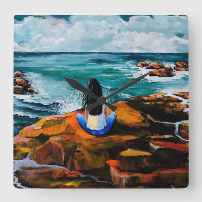 Relógio Quadrado Solar (Frente)