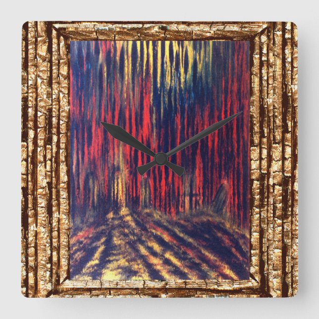 Relógio Quadrado Sombra de Almas (Frente)