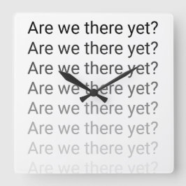 Relógio Quadrado Somos nós lá ainda? Pulso de disparo