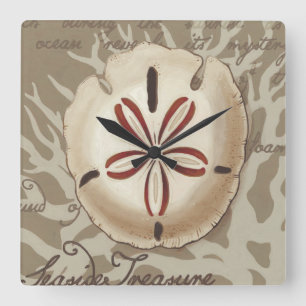 Relógio Quadrado Soneto de praia III