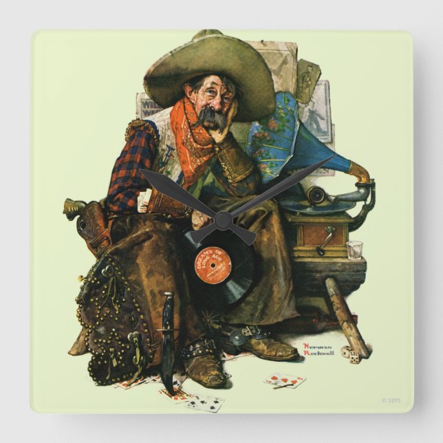 Relógio Quadrado Sonhos de há muito tempo (Frente)