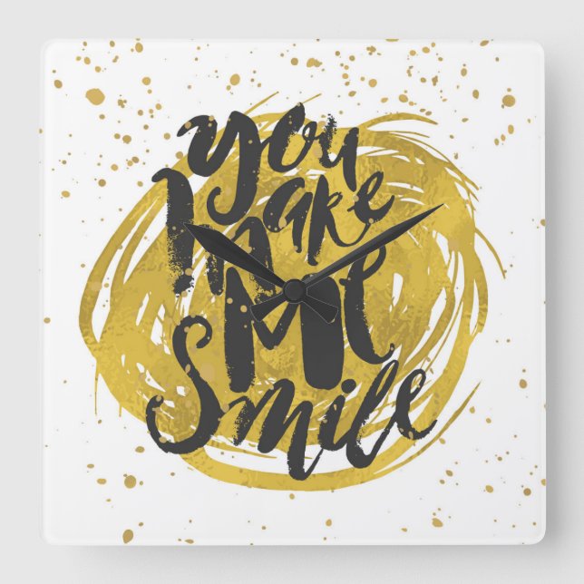 Relógio Quadrado Sorria (Frente)