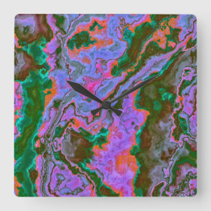 Relógio Quadrado Sour Marble