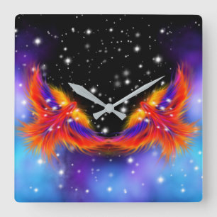 Relógio Quadrado Space Phoenix Nebula