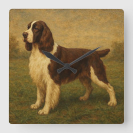 Relógio Quadrado Springer Spaniel Inglês