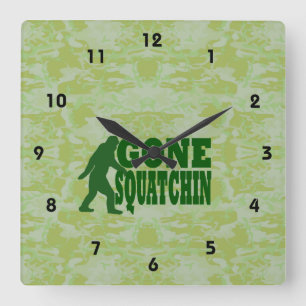 Relógio Quadrado Squatchin ido