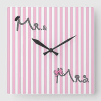 Sr. e Sra. Bride/Groom Wall Clock