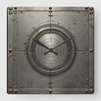 Relógio Quadrado steel object