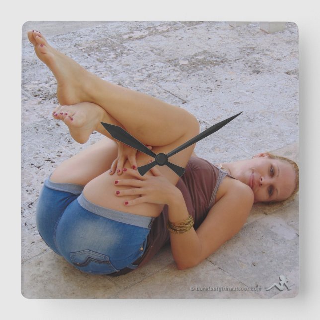 Relógio Quadrado Stephanie (Frente)