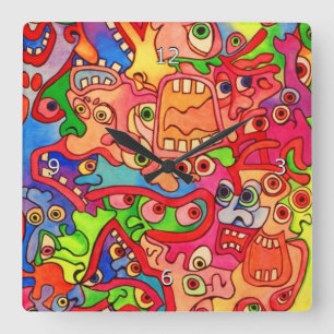 Relógio Quadrado Stop the world, I want to get off!