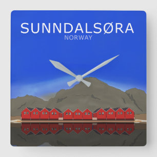 Relógio Quadrado Sunndalsøra Noruega