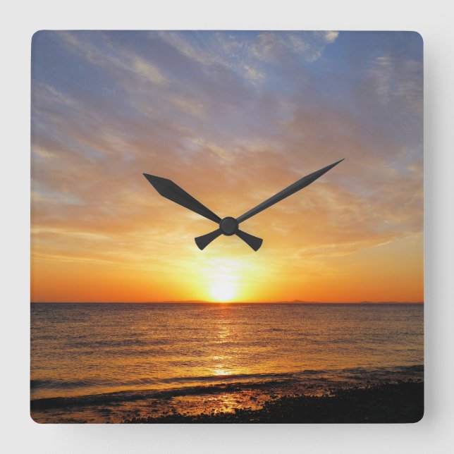 RELÓGIO QUADRADO SUNSET (Frente)