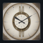 Relógio Quadrado Super estilo Art Deco<br><div class="desc">design de relógio do excelente. Você vai adorar como os outros. Esteja livre para usar este design para outro produto que você quiser ou para personalizar e adicionar seu texto. Siga-me para mais. Obrigado. Tenha um bom dia.</div>