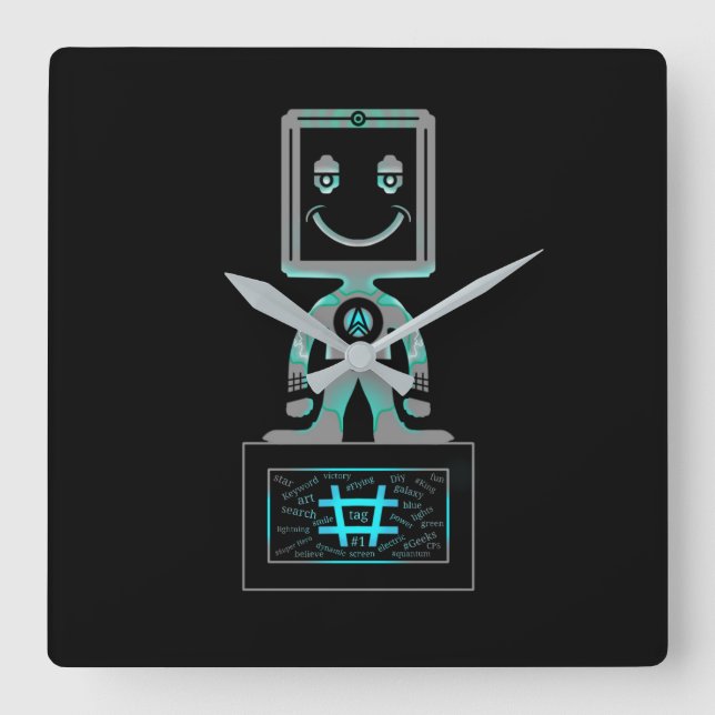 Relógio Quadrado #Super Hero (Frente)