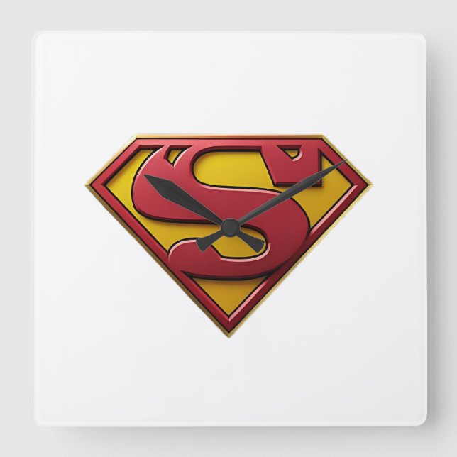 Relógio Quadrado Super-Homem (Frente)