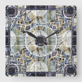 Relógio Quadrado Susea Blu Studios Lighting Mandela Clock