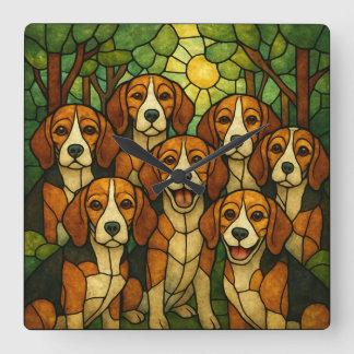 Relógio Quadrado Süsse Beagle Uhr