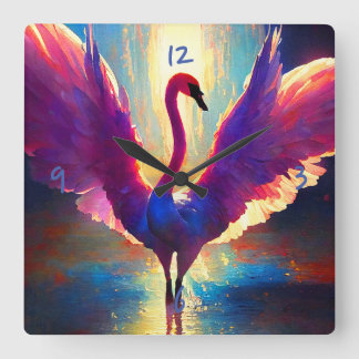 Relógio Quadrado Swan Awake: