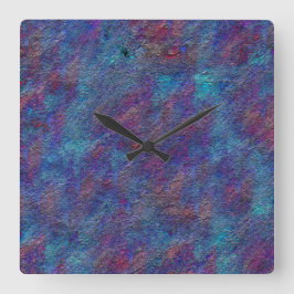 Relógio Quadrado Tabuleiros com caneta e tinta vermelha