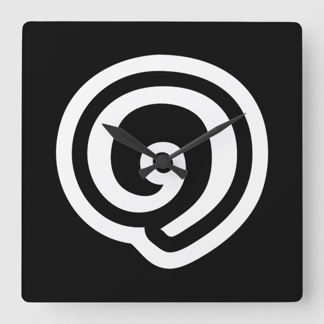 Relógio Quadrado Tailândia Número 1 / Um / ๑ (Nueng) Idioma Tailand (Frente)