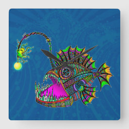 Relógio Quadrado Tamboril branco elétrico