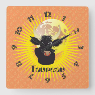 Relógio Quadrado Taureau 21 avril au 20 mai Horloges