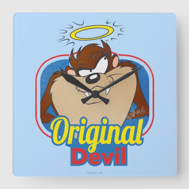 Relógio Quadrado TAZ™ Original Devil (Frente)