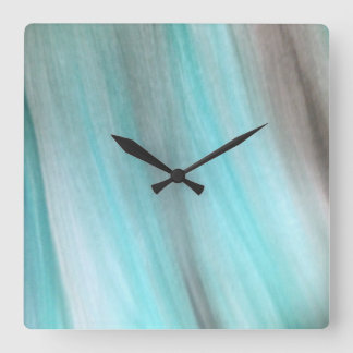 Relógio Quadrado Teal E Design Vertical