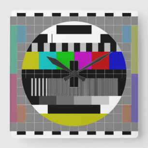 Relógio Quadrado Tela de teste