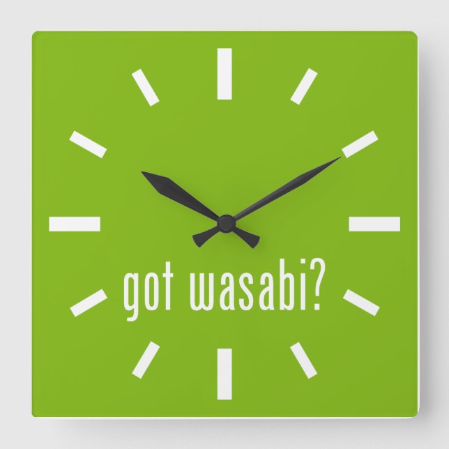 Relógio Quadrado tem o wasabi? (Frente)