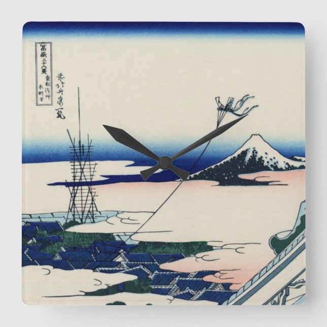 Relógio Quadrado Templo de Asakusa Honganji na capital oriental (Frente)