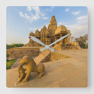 Relógio Quadrado Templos hindus em Khajuraho