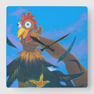 Relógio Quadrado Tempo do silêncio de Kauai