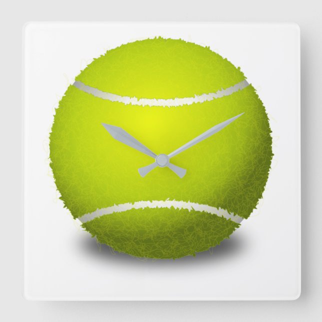 Relógio Quadrado Tennis Ball (Frente)