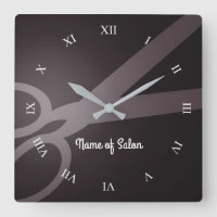 Tesoura| Marrom escuro e branco| Salão de Cabelo