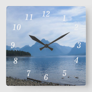 Relógio Quadrado Teton Beauty Wall Clock
