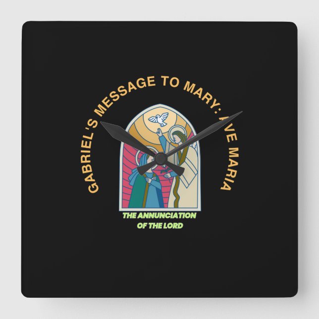 Relógio Quadrado The Annunciation of the Lord (Frente)