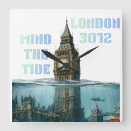 Relógio Quadrado The City that time forgot