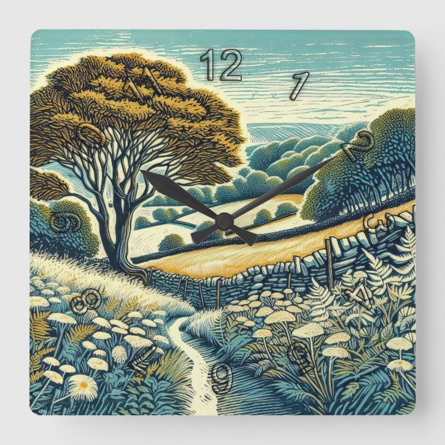 Relógio Quadrado The Downs (Frente)