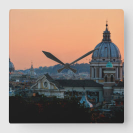 Relógio Quadrado The Eternal Beauty of Rome