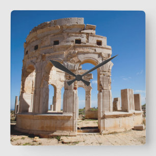 Relógio Quadrado The Market, Leptis Magna, distrito de Al Khums