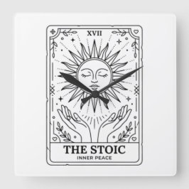 Relógio Quadrado The Stoic Tarot Card