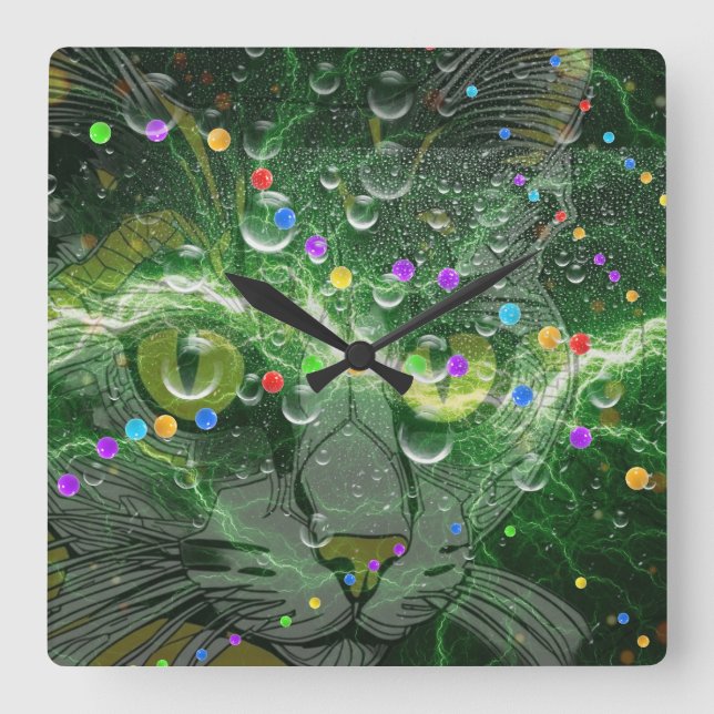 Relógio Quadrado The Yellow Eyes (Frente)