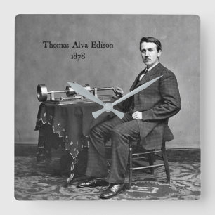 Relógio Quadrado Thomas Alva Edison, 1878