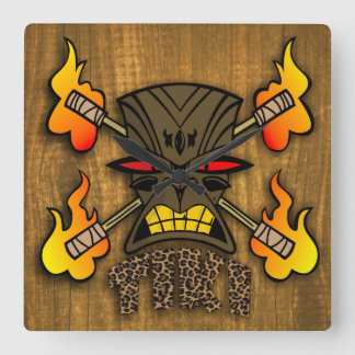 Relógio Quadrado Tiki Kustom