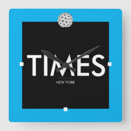 RELÓGIO QUADRADO TIMES SQUARE