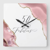 Típica de Rosa de 50 Fabulosa e Dourada com brilho