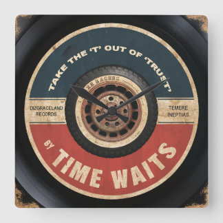 Relógio Quadrado Tire o 'T' de 'Trust'