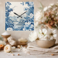 Toalete floral francês azul