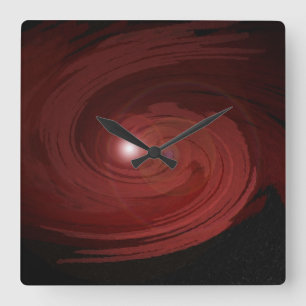 Relógio Quadrado toda a hora é pulso de disparo de parede abstrato